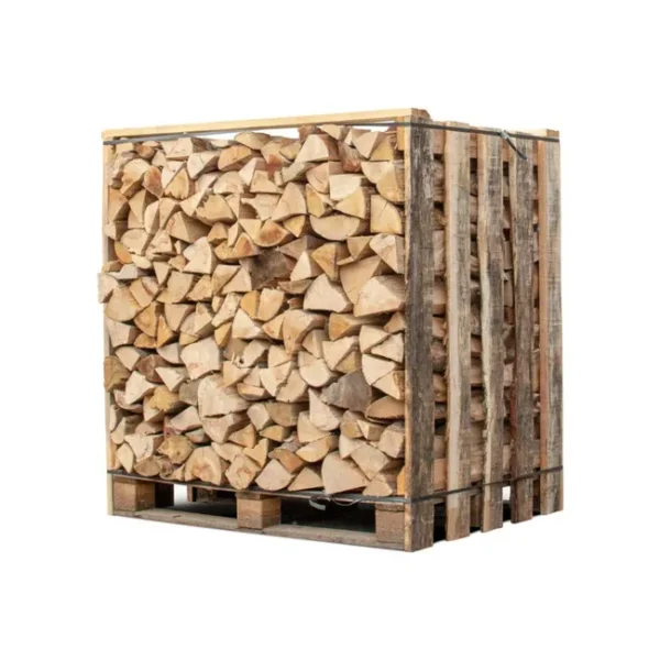 Box 1,50 stères de 30cm bois de chauffage - palette de bois coupé fendu de 1,05m3-EV