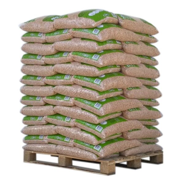 Pellet Din Pellets – qualité Premium – 1 Palette de 65 sacs de 15 kg-EV