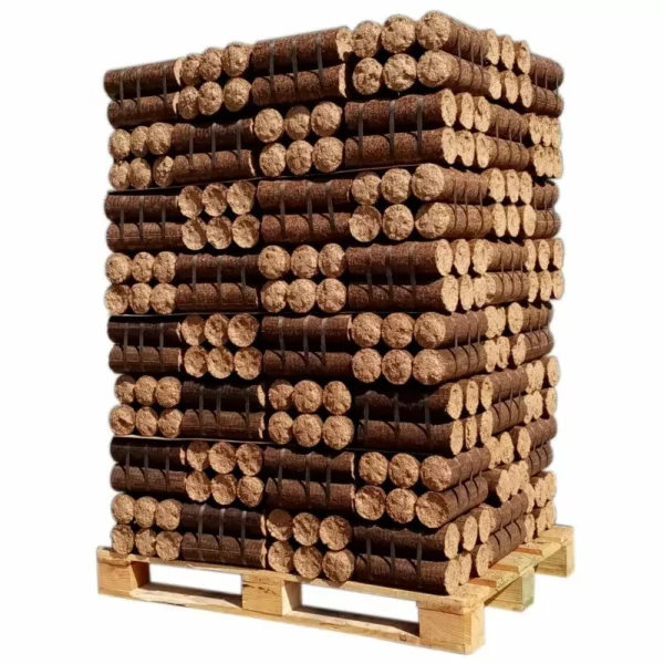 BOIS DENSIFIÉ - SANS EMBALLAGE PLASTIQUE INDIVIDUEL - PALETTE DE 960 KG-EV