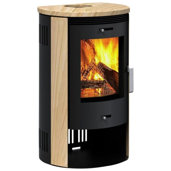 Poêle ACCENTE Nyborg 3.0, grès, 7,5 kW – noir/grès-EV