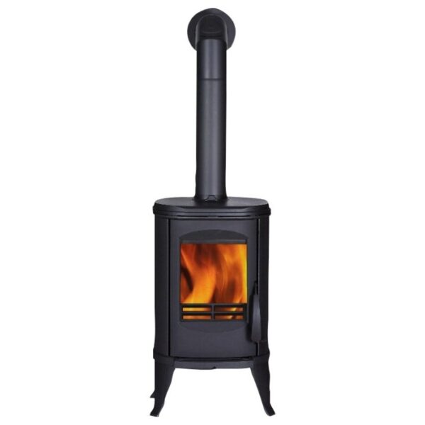 Poêle en fonte GLOBEFIRE Sirius, fonte, 6 kW – noir-EV