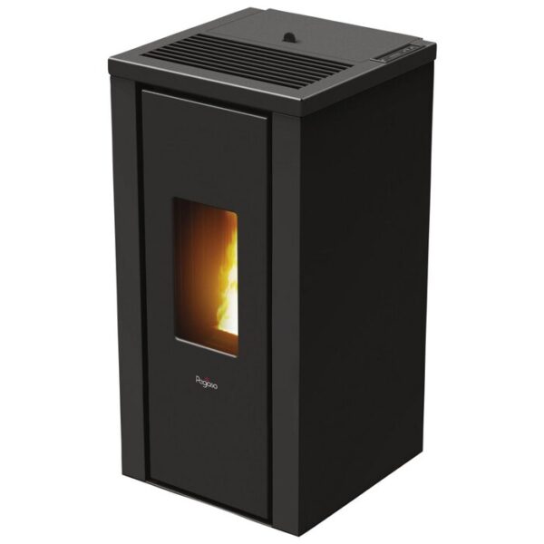 Poêle à pellets PEGASO Vera, 7 kw, compatible WiFi – noir/anthracite-EV