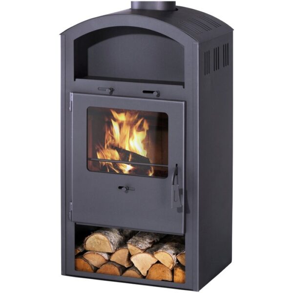 Poêle SCANDIA Ivona, acier, 6 kW – gris-EV