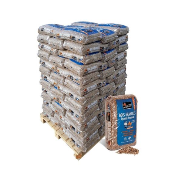 Granulés De Bois WOODSTOCK Qualité Premium-Palette De 78 Sacs De 15 Kg-EV
