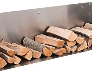 CLP Porte-bûches Mendel Acier, Taille:140 cm-EV