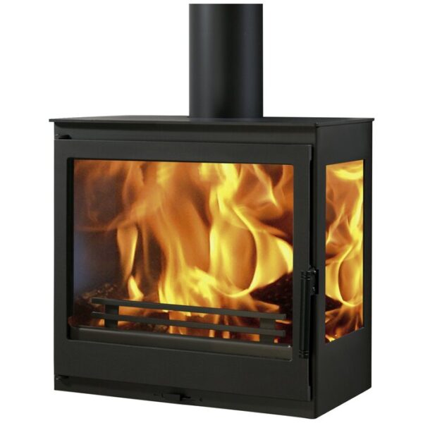 Poêle PANADERO Onix Wall, acier, 7,1 kW – noir-EV