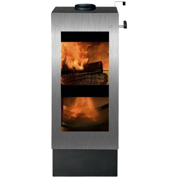 Poêle XEOOS x8 Patagonia, inox, 8 kW – argent-EV