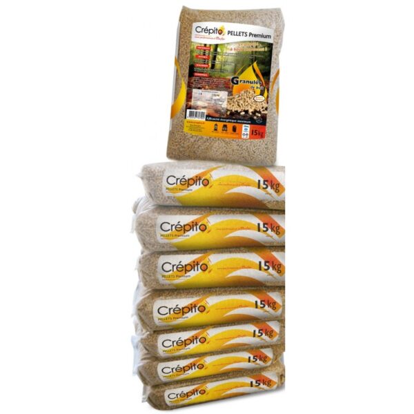 Granulés de bois Crépito (palette de 72 sacs - 1080kg)-EV