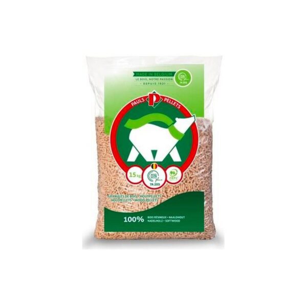 Granulés de bois PAULS Pellets 1 sacs -15kg-EV